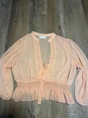 Women’s ASOS Sheer Pink Top